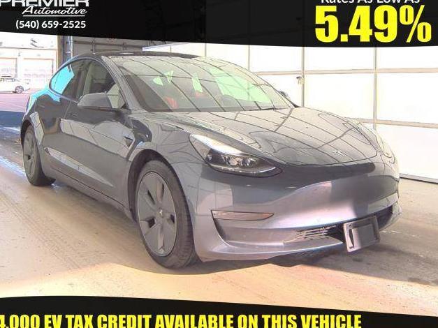 TESLA MODEL 3 2022 5YJ3E1EB7NF172064 image